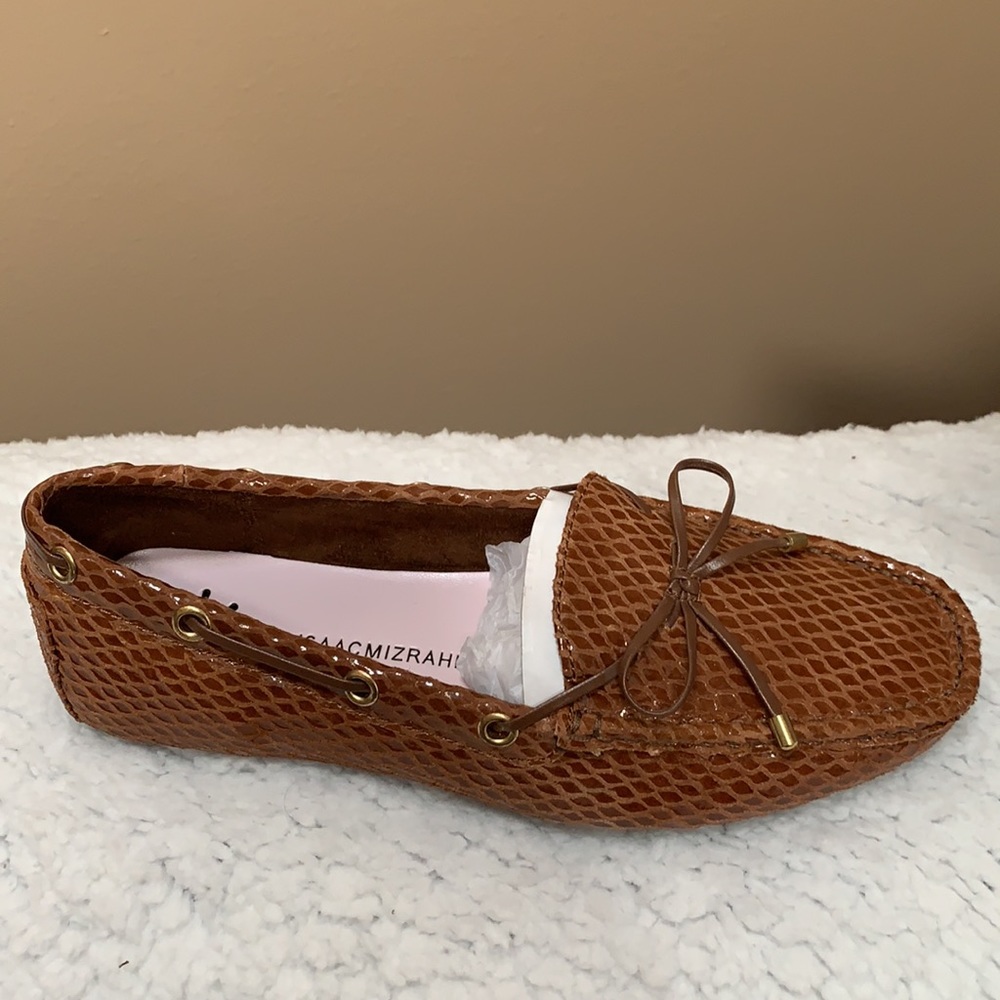 6 wide Isaac mizrahi loafer chestnut - Picture 4 of 11